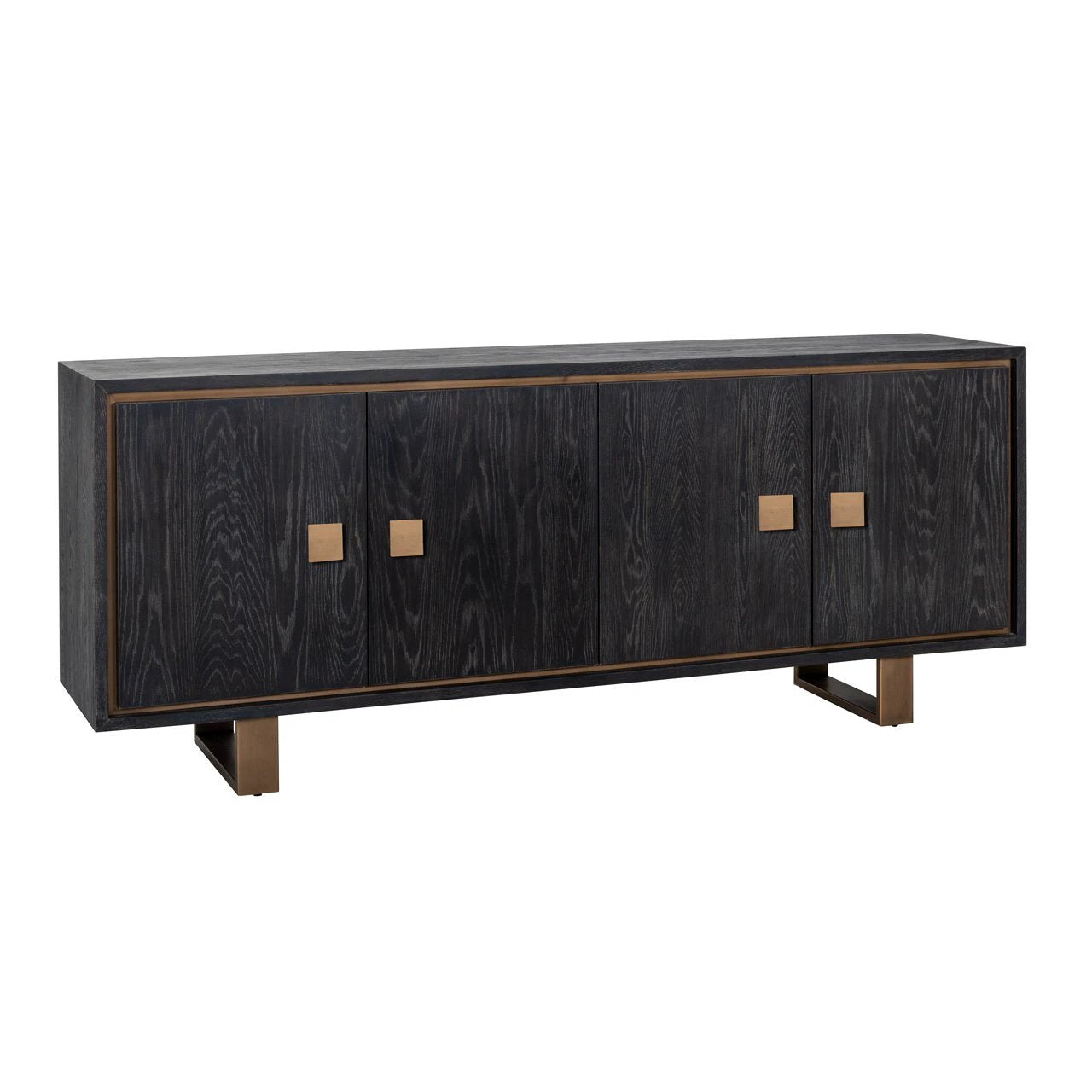 Dressoir Hunter 4-deuren (Zwart rustiek) by Richmond Interiors