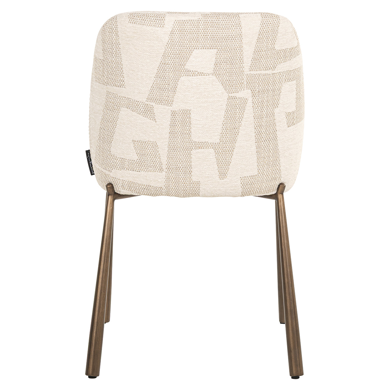 Eetkamerstoelen Lana beige graffic (set van 2) - depauwwonen