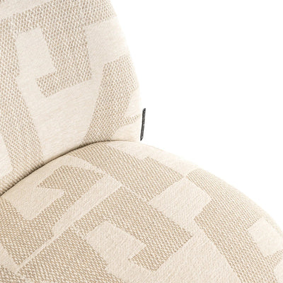 Eetkamerstoelen Lana beige graffic (set van 2) by Richmond Interiors