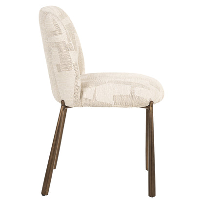 Eetkamerstoelen Lana beige graffic (set van 2) - depauwwonen