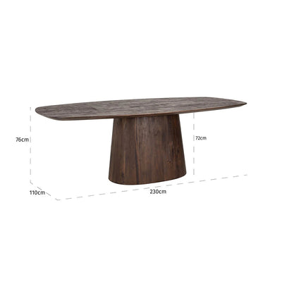 Eettafel Alix Deens ovaal 230 by Richmond Interiors