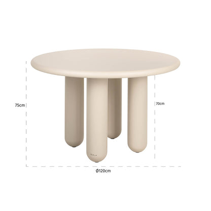 Eettafel Calma 120Ø (Beige) - depauwwonen