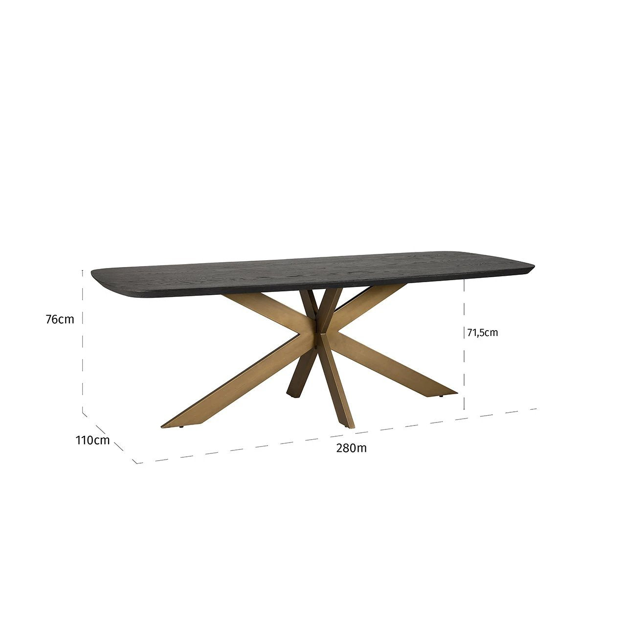 Eettafel Cambon 280 deens ovaal by Richmond Interiors