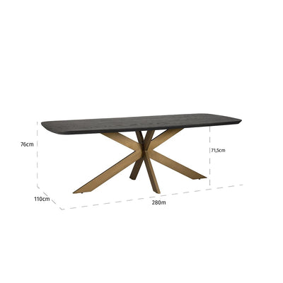 Eettafel Cambon 280 deens ovaal by Richmond Interiors