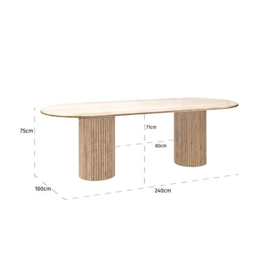 Eettafel La Cantera ovaal 240 by Richmond Interiors