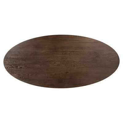 Eettafel Watson bruin 235 incl. spinpoot zwart (donkerbruin) by Richmond Interiors