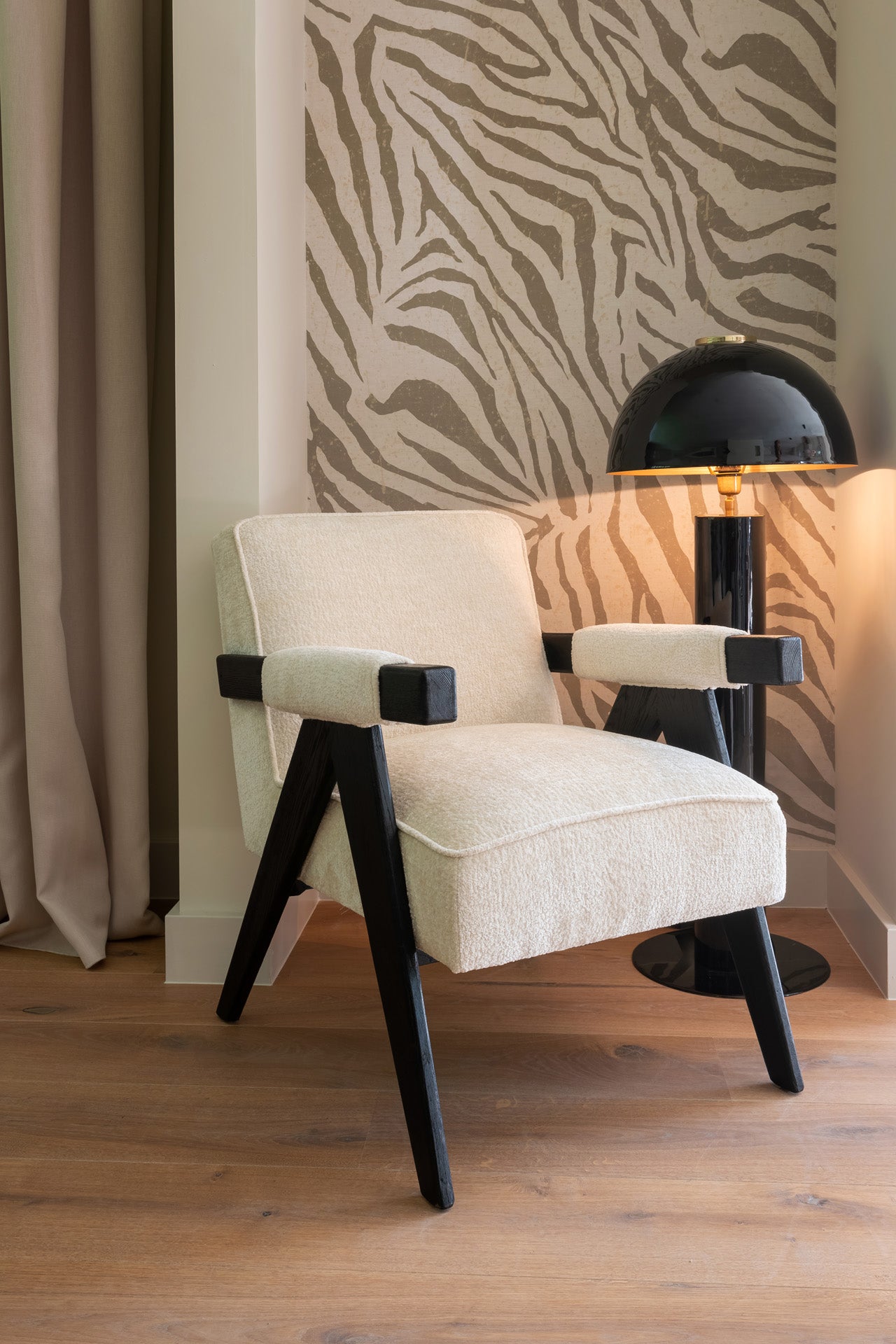 Fauteuil Cooper white chenille - depauwwonen