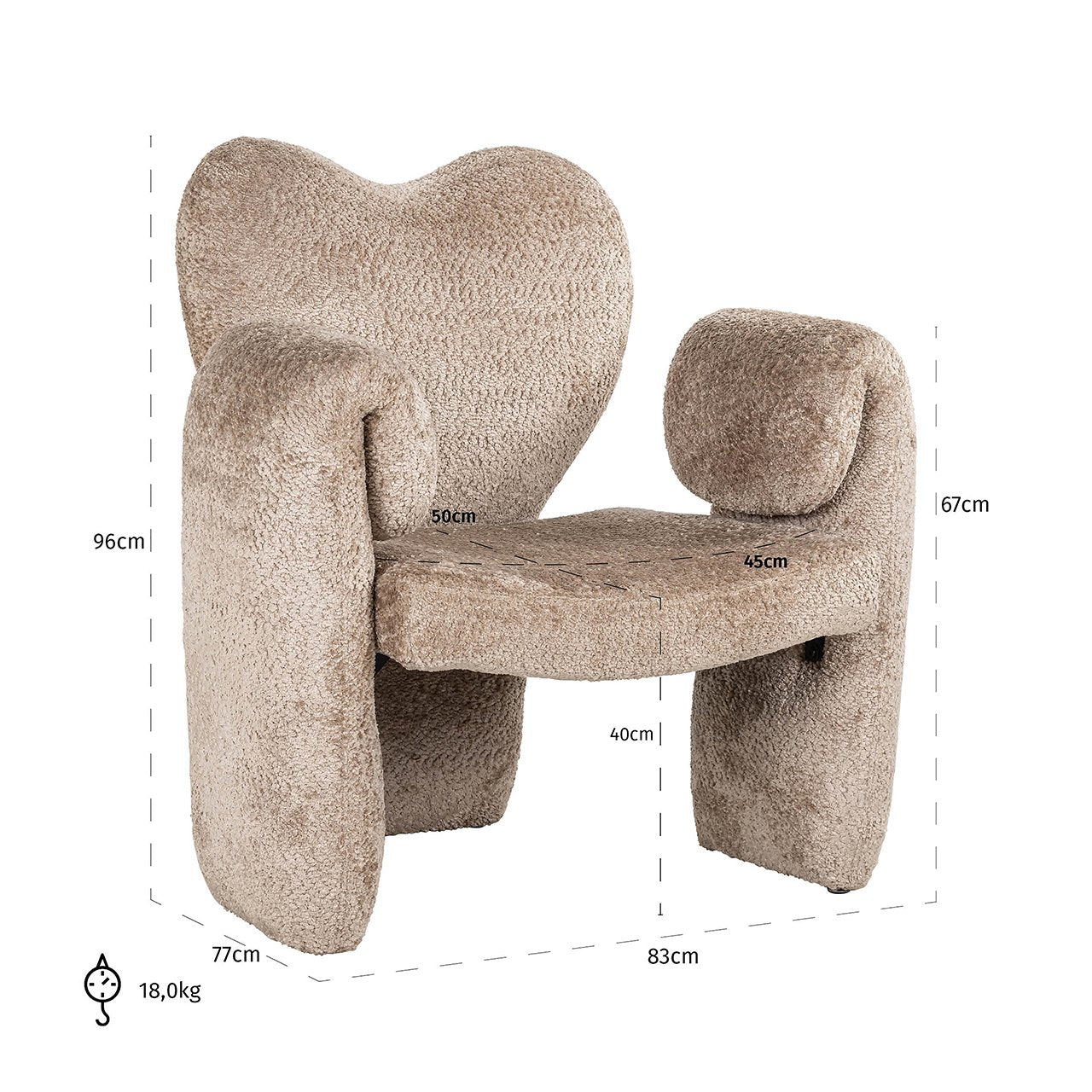 Fauteuil Didi natural sheep - depauwwonen