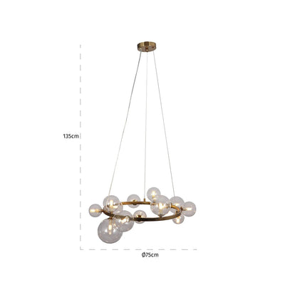 Hanglamp Yosie geborsteld goud (Geborsteld Goud) by Richmond Interiors