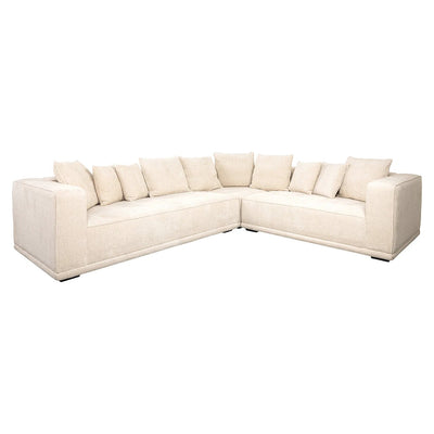 Hoekbank Lusso beige chenille by Richmond Interiors