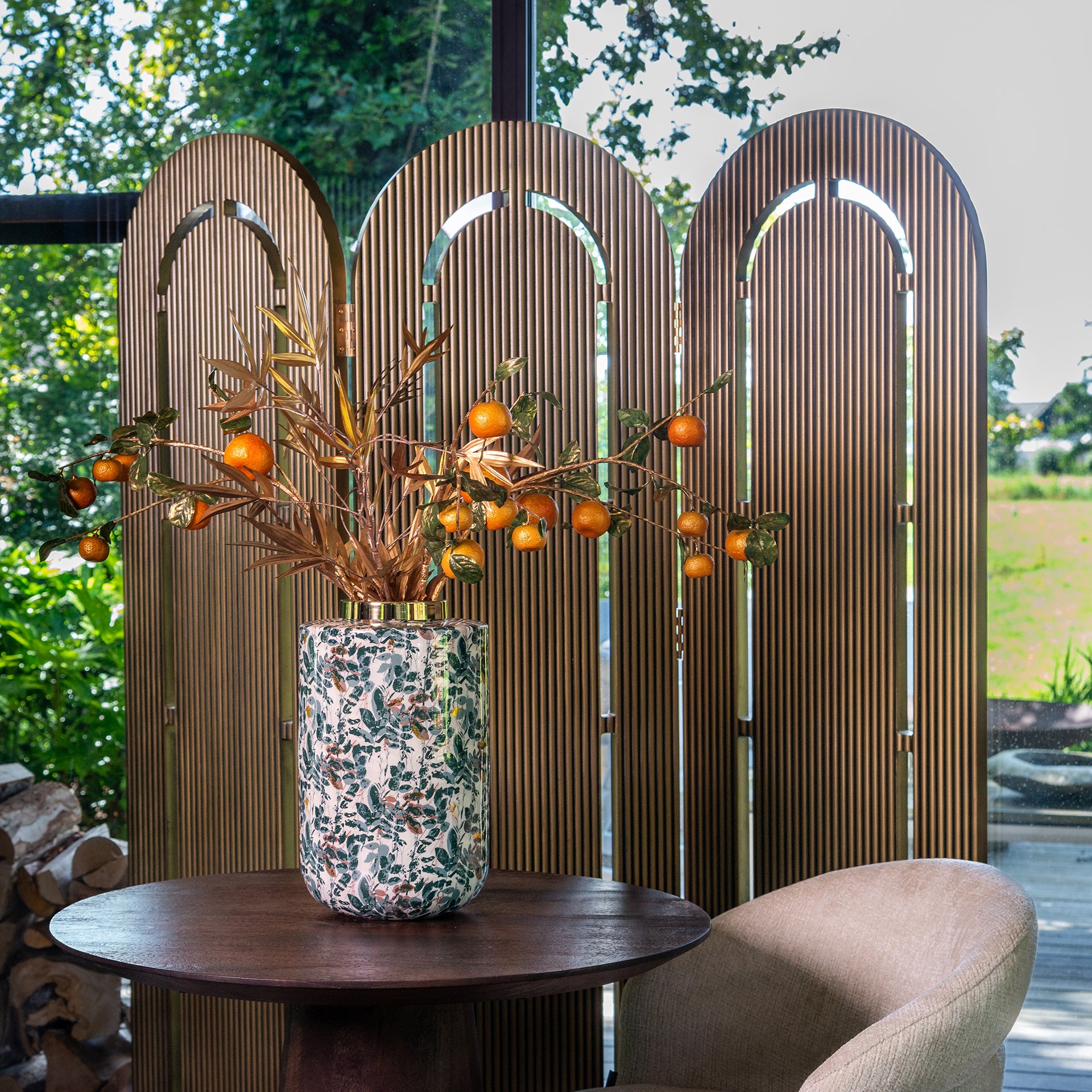 Kamerscherm Macallen brass finish painted (Brushed Gold) - depauwwonen