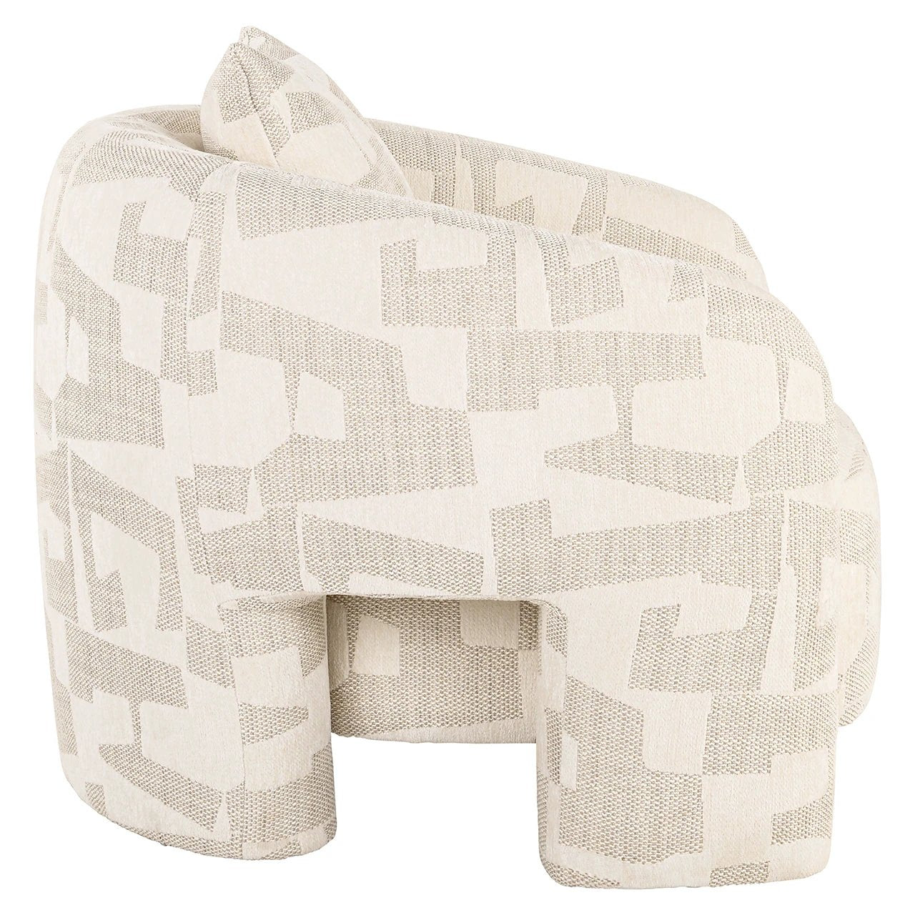 Lounge fauteuil Tuscany beige graffic by Richmond Interiors