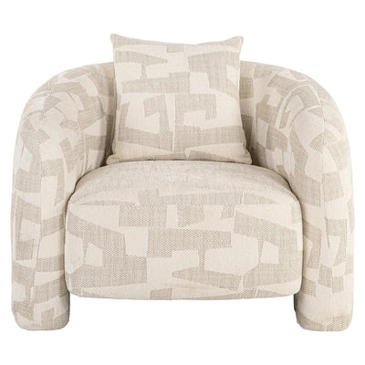 Lounge fauteuil Tuscany beige graffic by Richmond Interiors