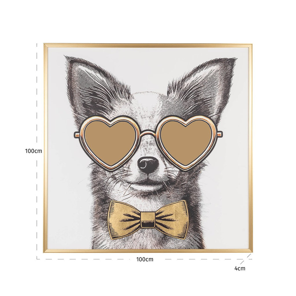 Muurkunst Bodhy (Zwart/goud) - depauwwonen