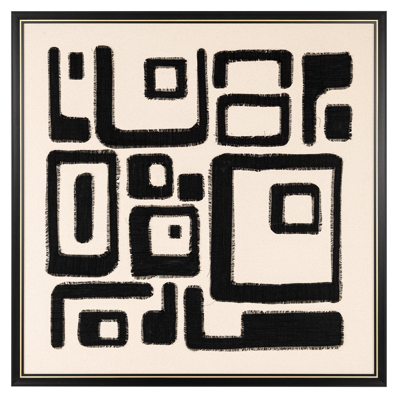 Muurkunst Shanita (Zwart/wit) - depauwwonen