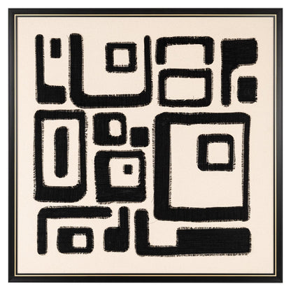 Muurkunst Shanita (Zwart/wit) - depauwwonen