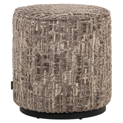 Poef Lexie 45Ø grijs dalia by Richmond Interiors