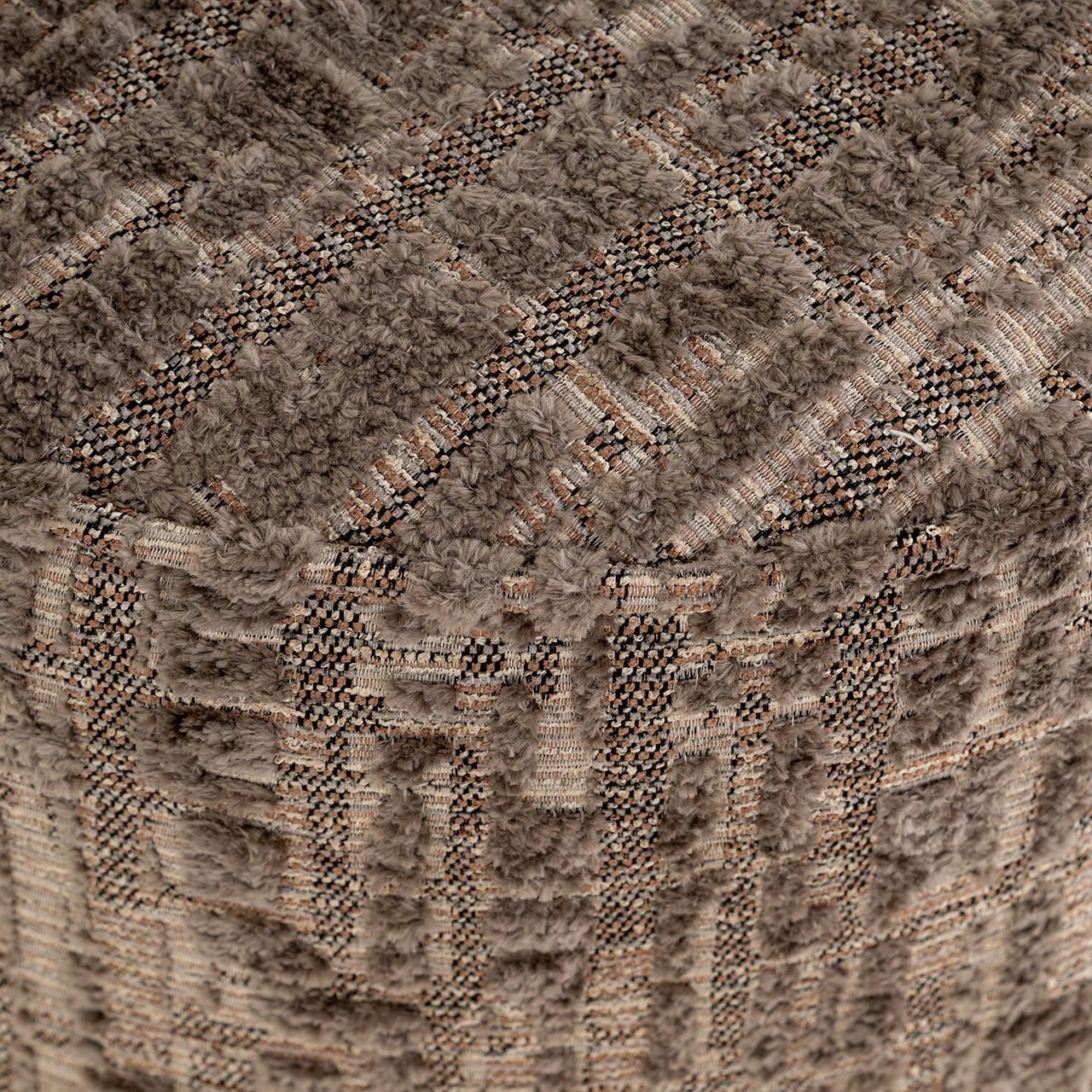 Poef Lexie 45Ø grijs dalia - depauwwonen