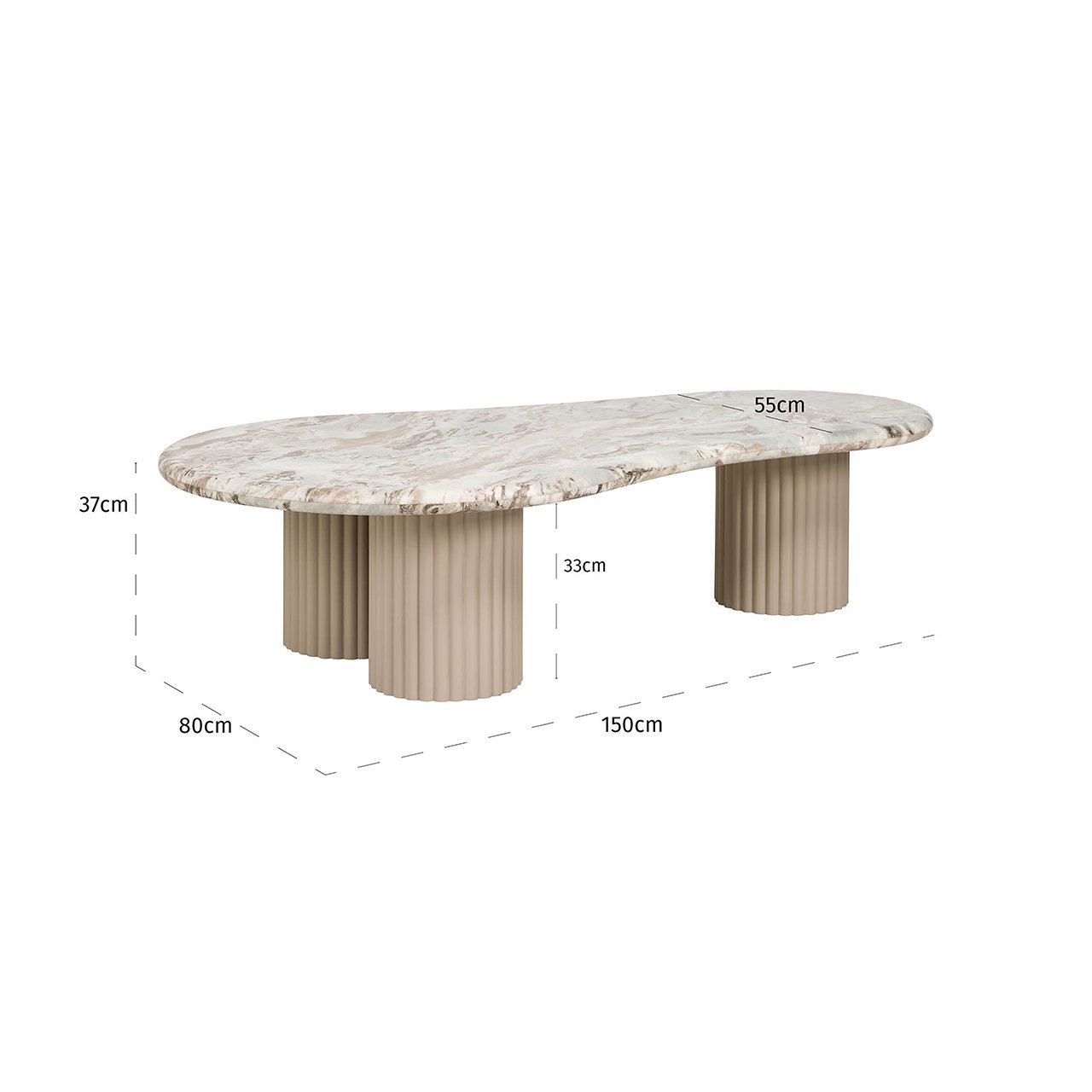 Salontafel Coronel (Beige) - depauwwonen