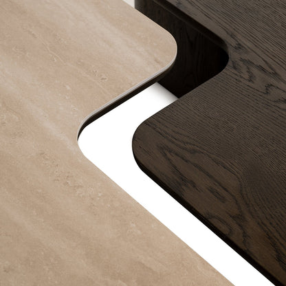 Salontafel Nando set van 2 (Bruin) - depauwwonen