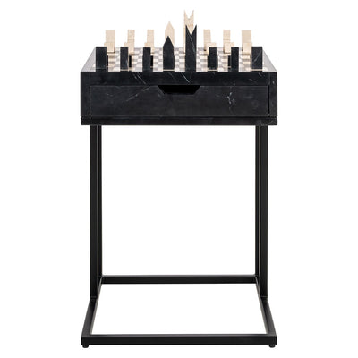 Schaaktafel Davos 1-lade (Zwart) by Richmond Interiors