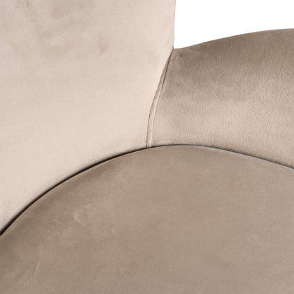 Stoel Amber khaki velvet brandvertragend - depauwwonen