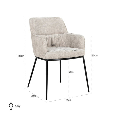 Stoel Bella natural renegade by Richmond Interiors