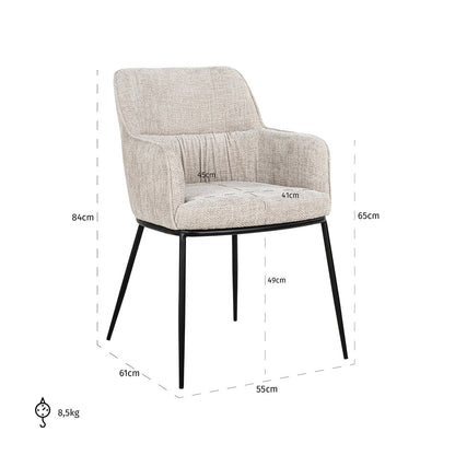 Stoel Bella natural renegade - depauwwonen