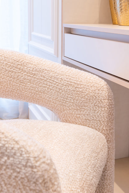 Stoel Belle lovely cream (brandvertragend) - depauwwonen