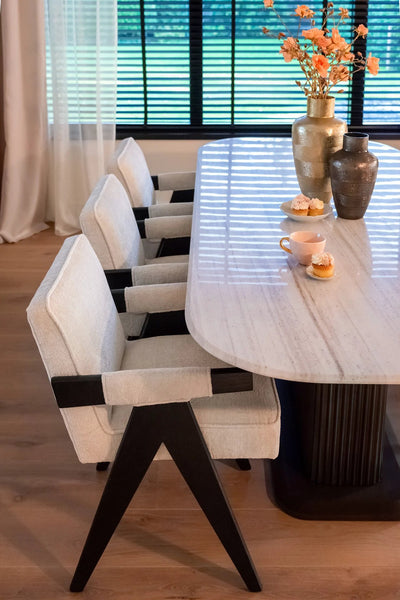 Stoel Cooper white chenille by Richmond Interiors