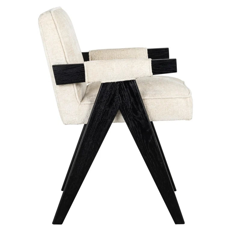 Stoel Cooper white chenille - depauwwonen