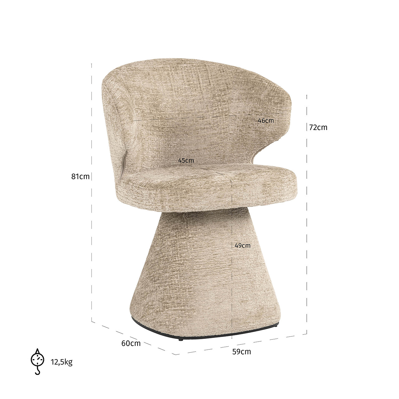 Stoel Gatsbi desert fusion (brandvertragend) - depauwwonen