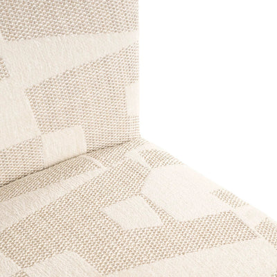 Stoel Lorain met wieltjes beige graffic by Richmond Interiors