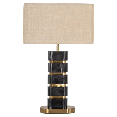 Tafellamp Levina incl. lampenkap (Black/gold) by Richmond Interiors
