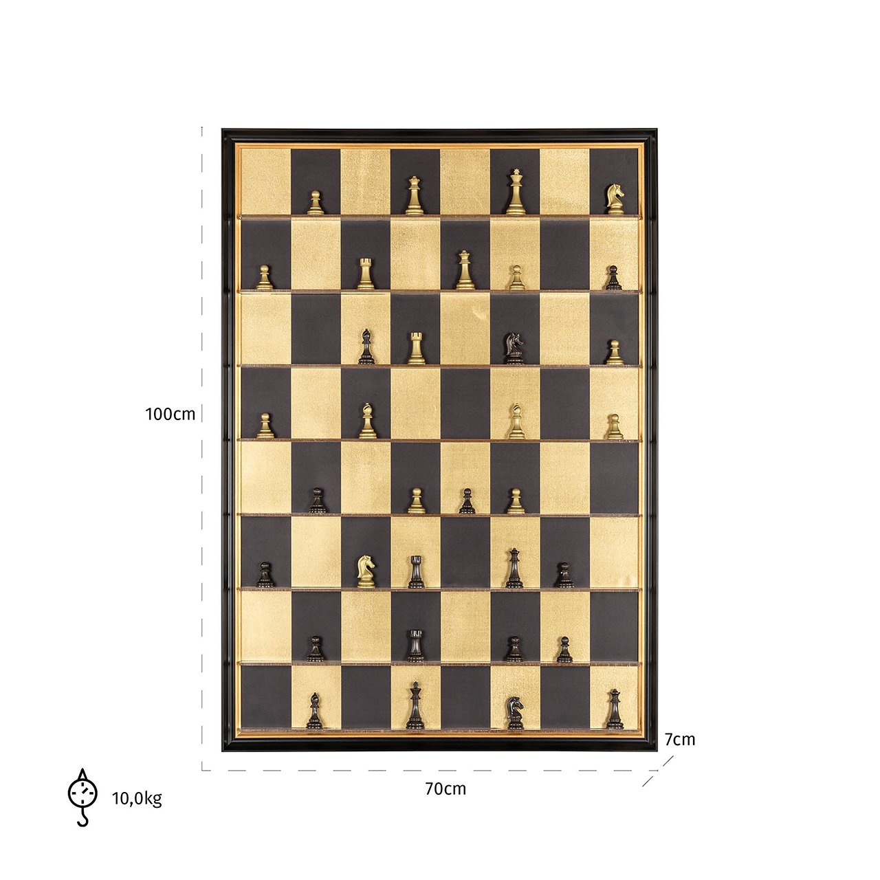 Wall art Nala (Black/gold) - depauwwonen