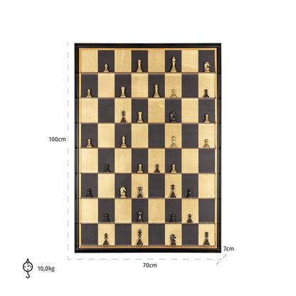 Wall art Nala (Black/gold) - depauwwonen