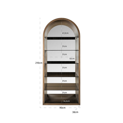 Wandkast Bowic (Brushed Gold) - depauwwonen