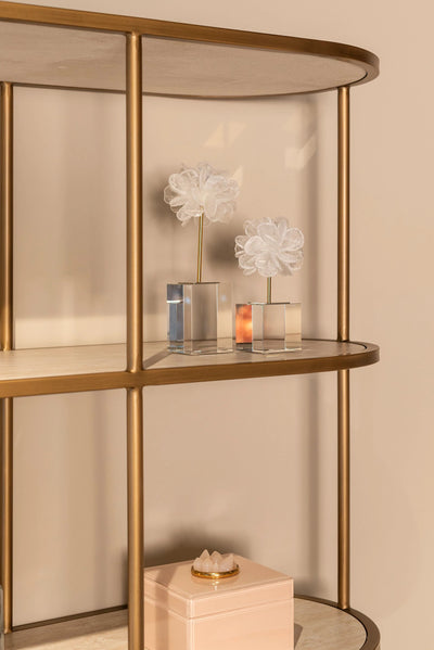 Wandkast Tivoli 2-deurs 3 open planken (Wit) by Richmond Interiors