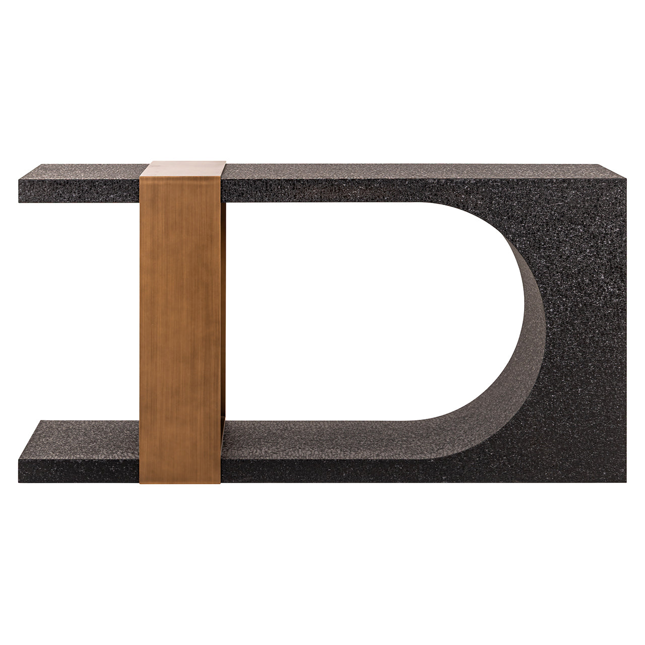 Wandtafel Bazel (Zwart/goud) - depauwwonen