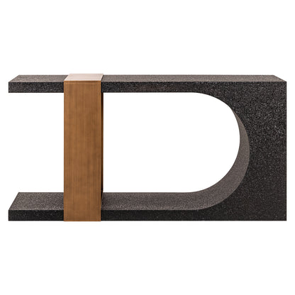 Wandtafel Bazel (Zwart/goud) - depauwwonen