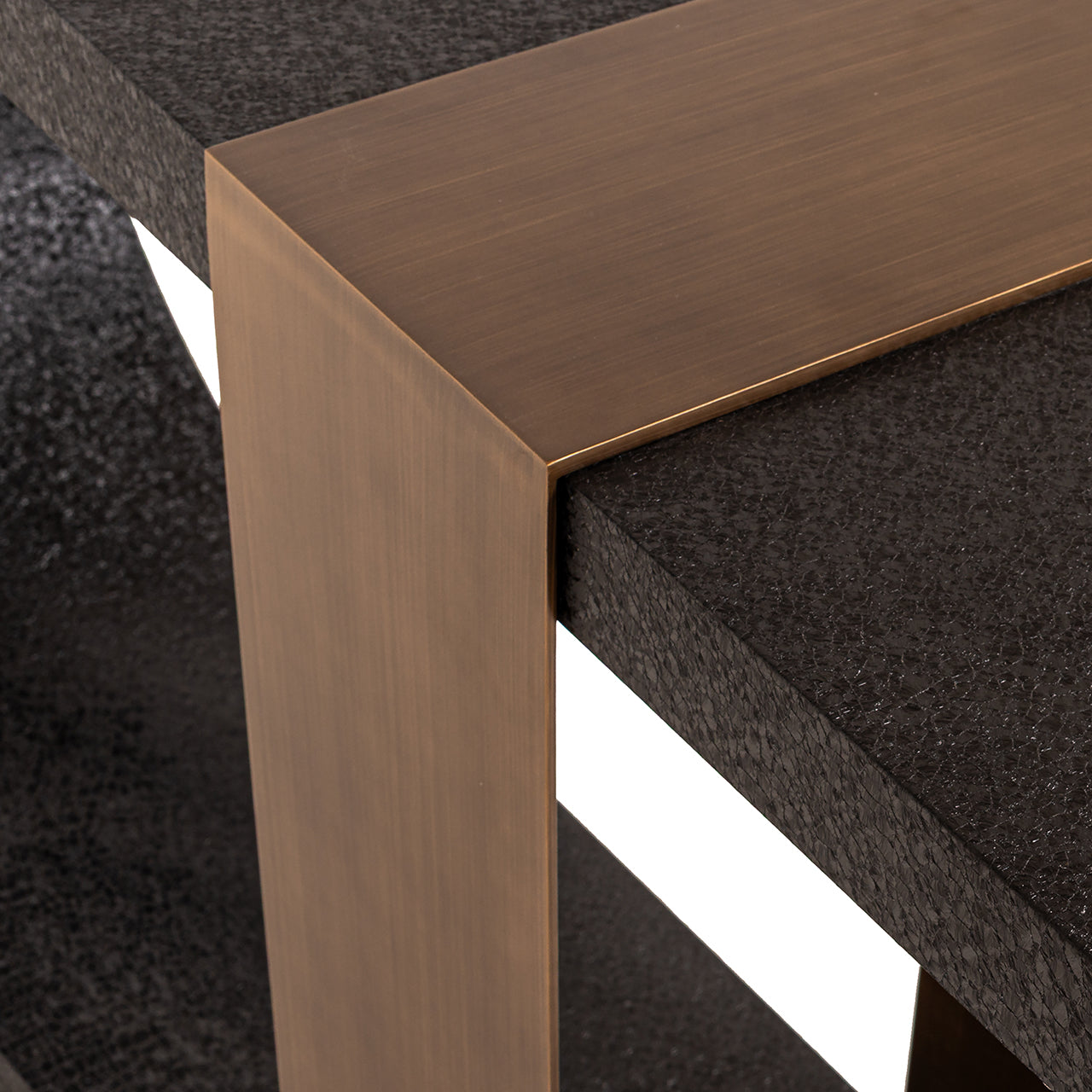 Wandtafel Bazel (Zwart/goud) - depauwwonen