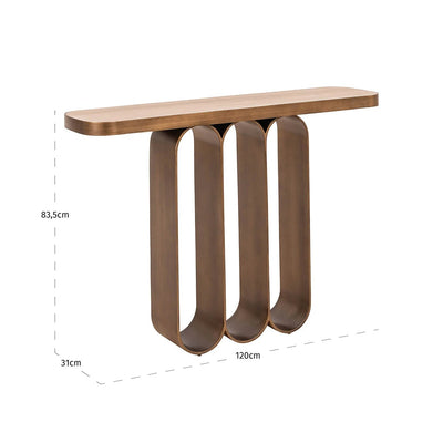 Wandtafel Locarno (Geborsteld Goud) by Richmond Interiors