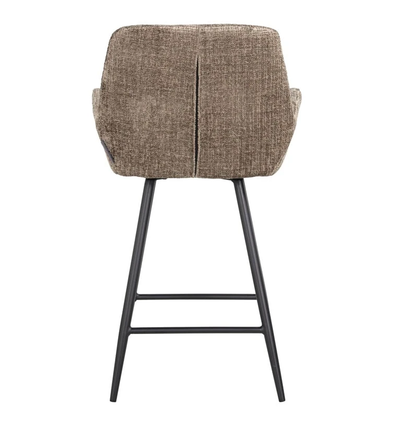 Draai Barstoel Linsey Stone Chenille - Laag by Richmond Interiors