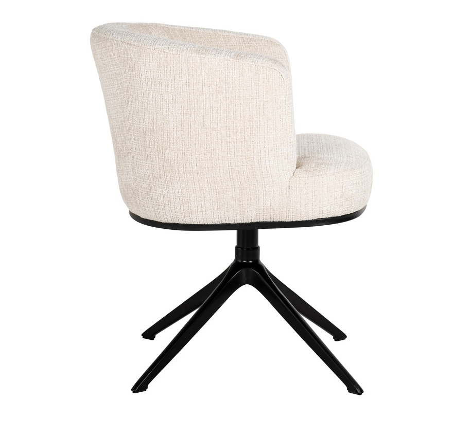Draai Eetkamerstoel Cheyenne Beige Chenille - depauwwonen