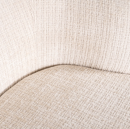 Draai Eetkamerstoel Cheyenne Beige Chenille - depauwwonen