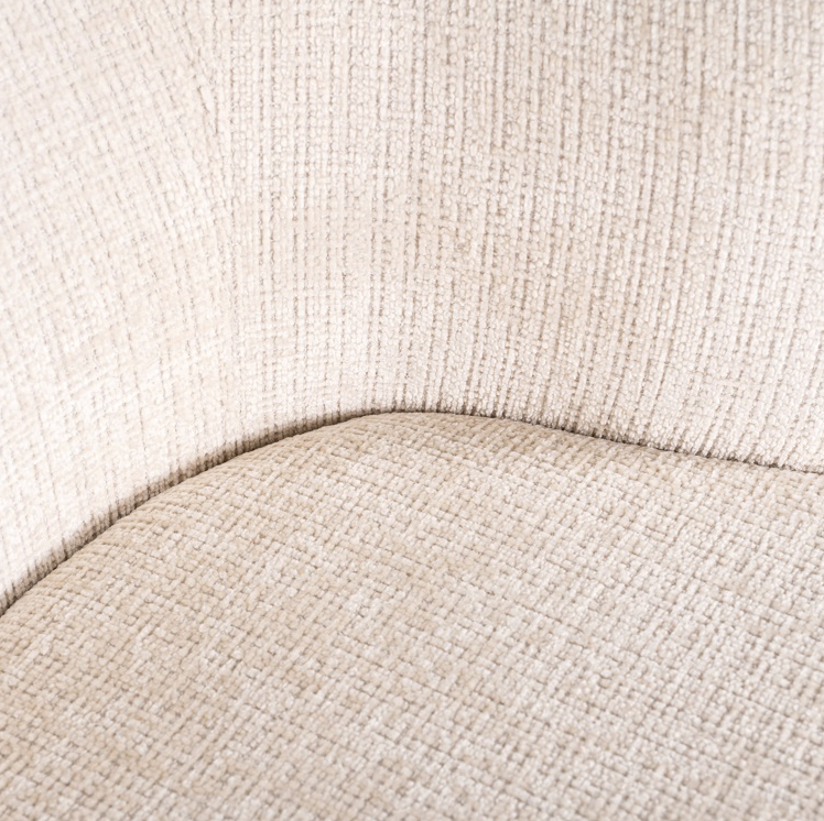 Draai Eetkamerstoel Cheyenne Beige Chenille - depauwwonen