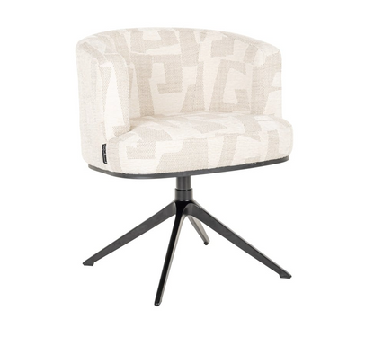 Draai Eetkamerstoel Cheyenne Beige Graffic - depauwwonen