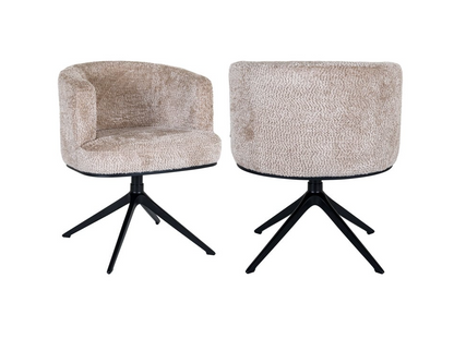 Draai Eetkamerstoel Cheyenne Lovely Beige - depauwwonen