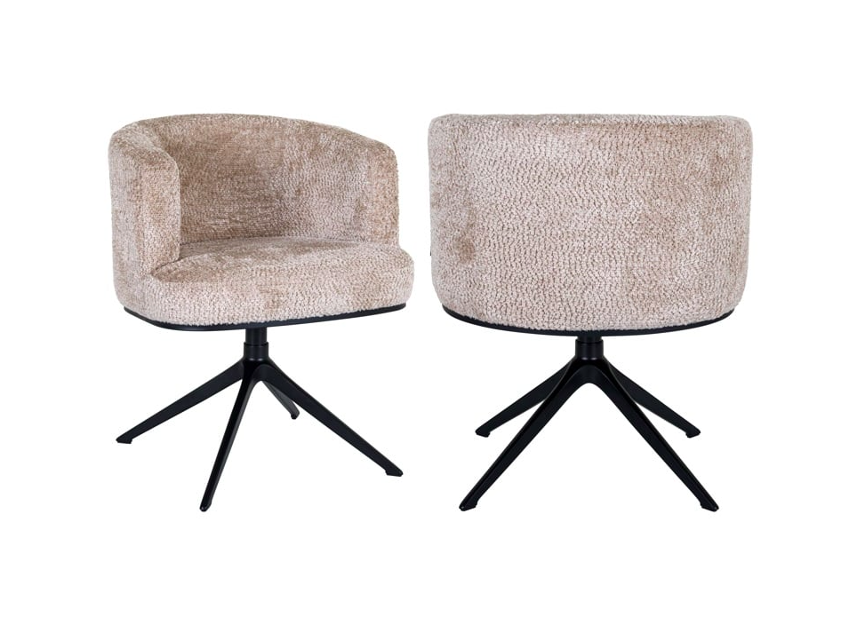 Draai Eetkamerstoel Cheyenne Lovely Beige - depauwwonen