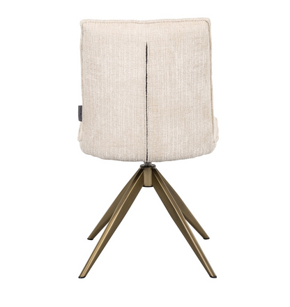 Draai Eetkamerstoel Dakota Beige - depauwwonen